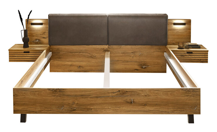 Bettanlage TRATTINO 180 x 200 cm braun/ graphit