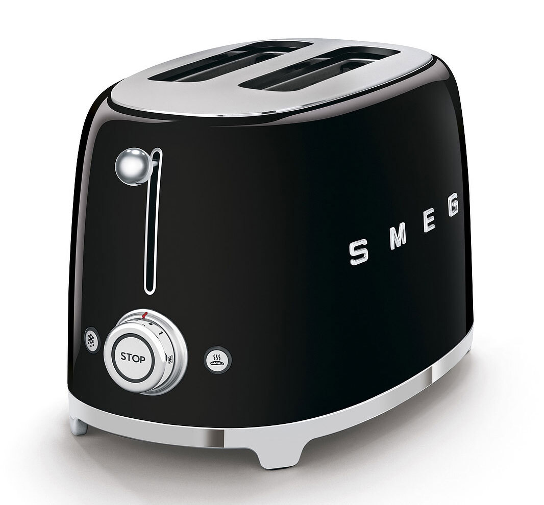 SMEG Toaster 2-Schlitz KOMPAKT schwarz