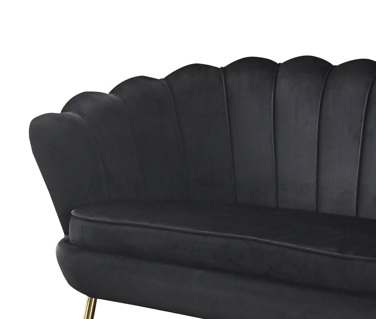 CASAVANTI Sofa 2-Sitzer schwarz
