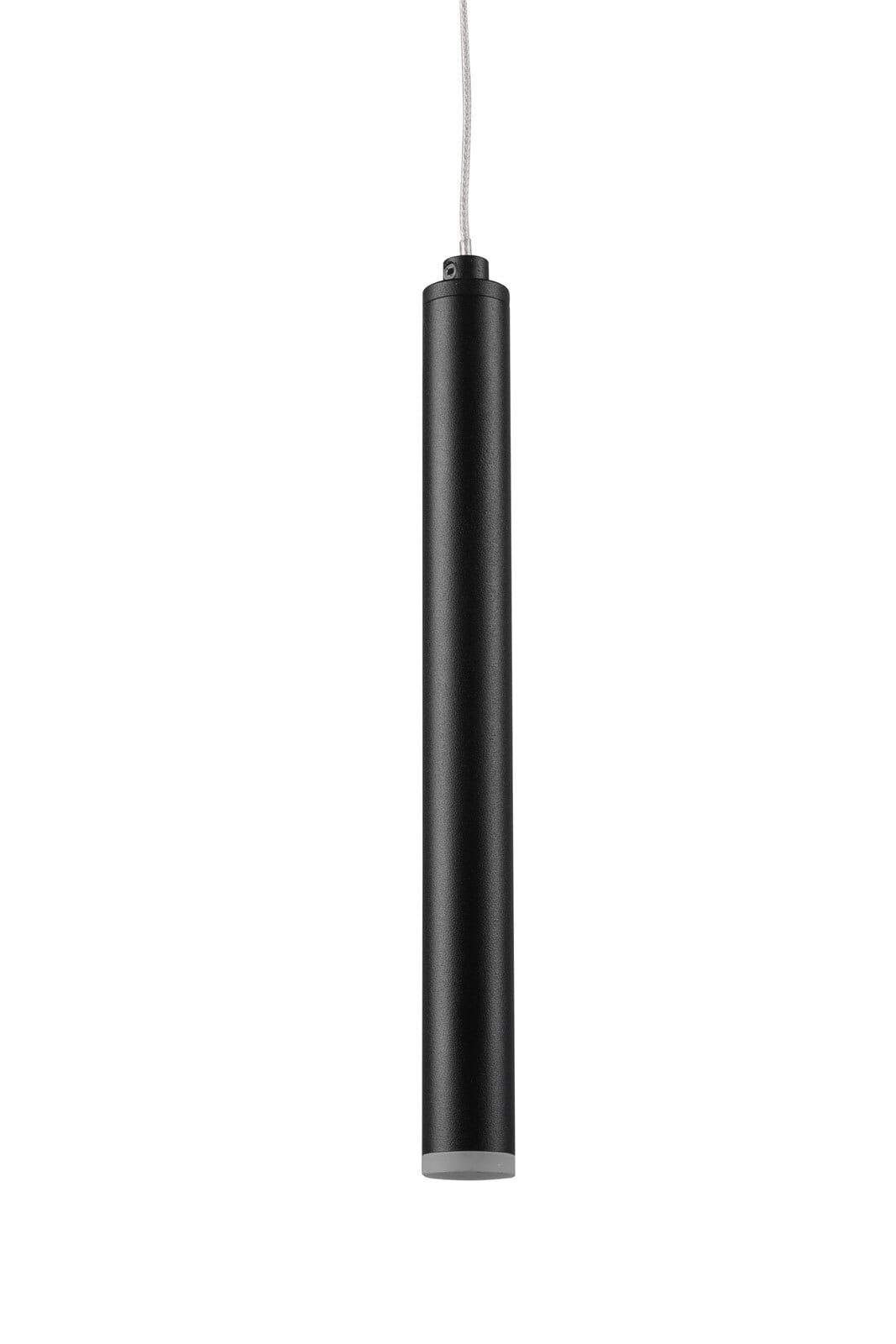 TRIO LED Pendellampe TUBULAR 115 x 15 cm schwarz
