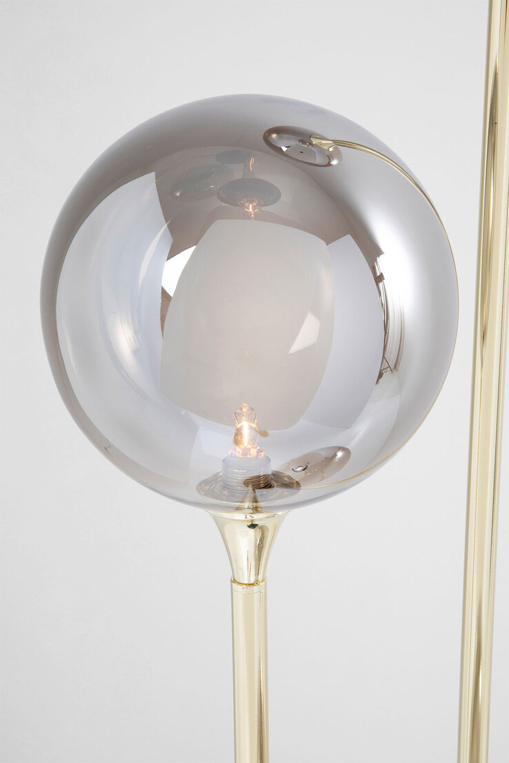 KARE DESIGN Retrofit Stehlampe AL CAPONE TRE 176 cm goldfarbig