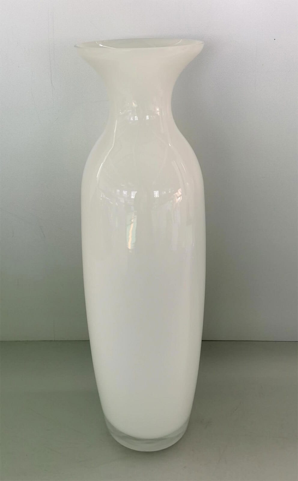 Deko Vase 40 cm weiß