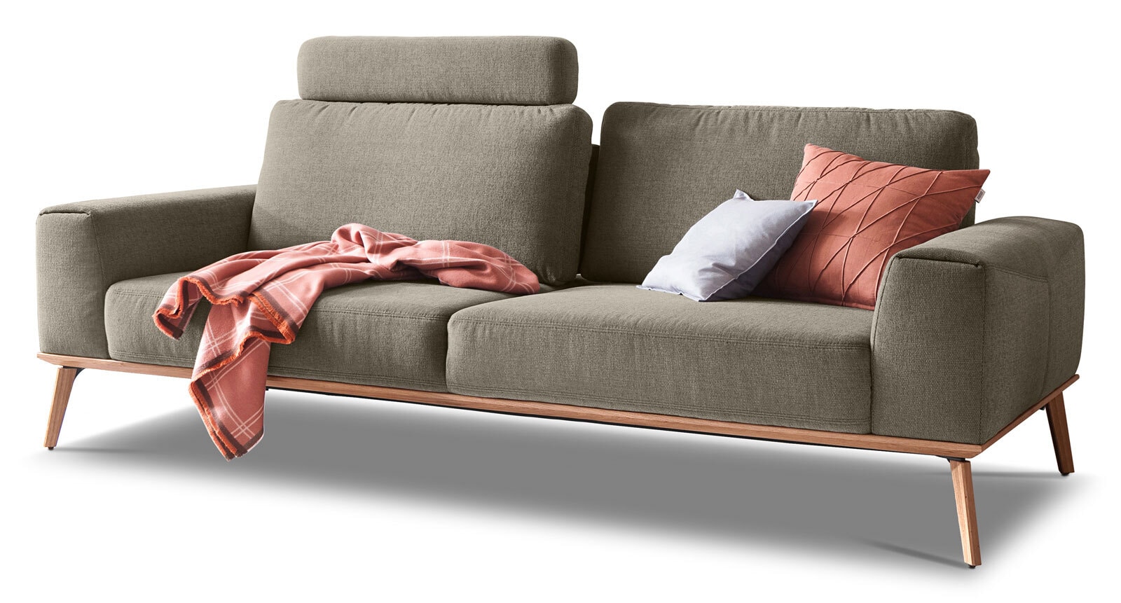 SCHÖNER WOHNEN-Kollektion Sofa 2-Sitzer STAGE Stoff Trend sandgrün