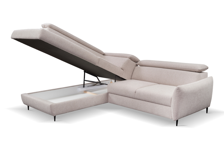 Ecksofa OSCAR 212 x 253 cm grau