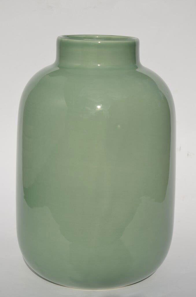 Keramik Vase 18 cm salbei