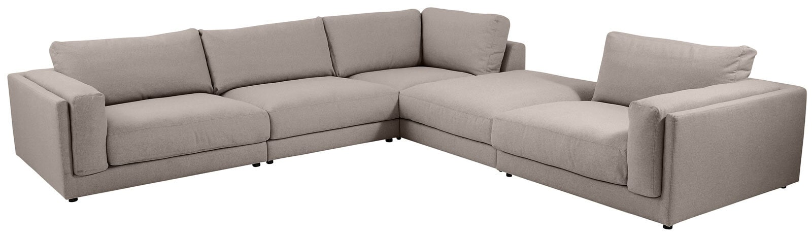 Ole Gunderson Ecksofa-Kombi LASSE VII 345 x 345 cm taupe