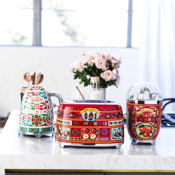 SMEG - Dolce & Gabbana Toaster 2-Schlitz bunt