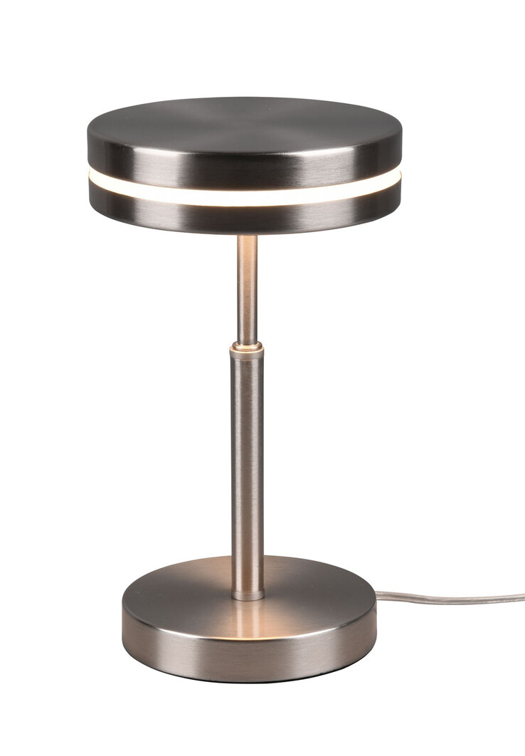 TRIO LED Tischlampe FRANKLIN nickelfarbig