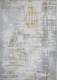 Teppich ALMONTE 155 x 230 cm creme/senfgelb
