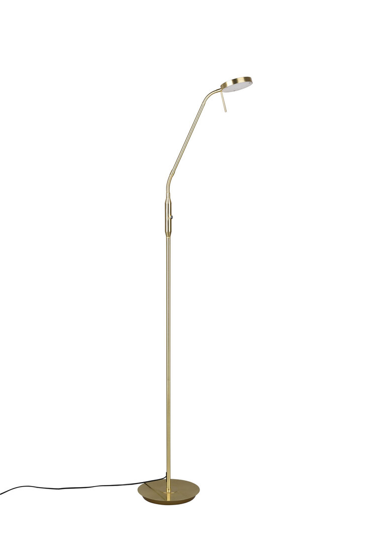 TRIO LED Stehlampe MONZA mattmessing