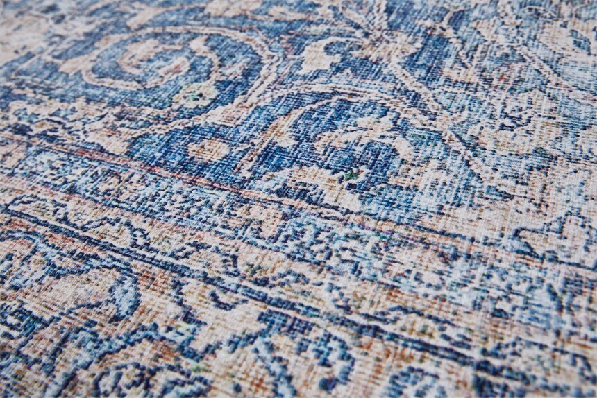 b. b home passion Teppich LOFT 80 x 150 cm blau/beige