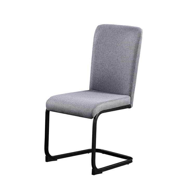 Schwingstuhl STEVE 2er Set 43 x 48 cm Stoffbezug grau