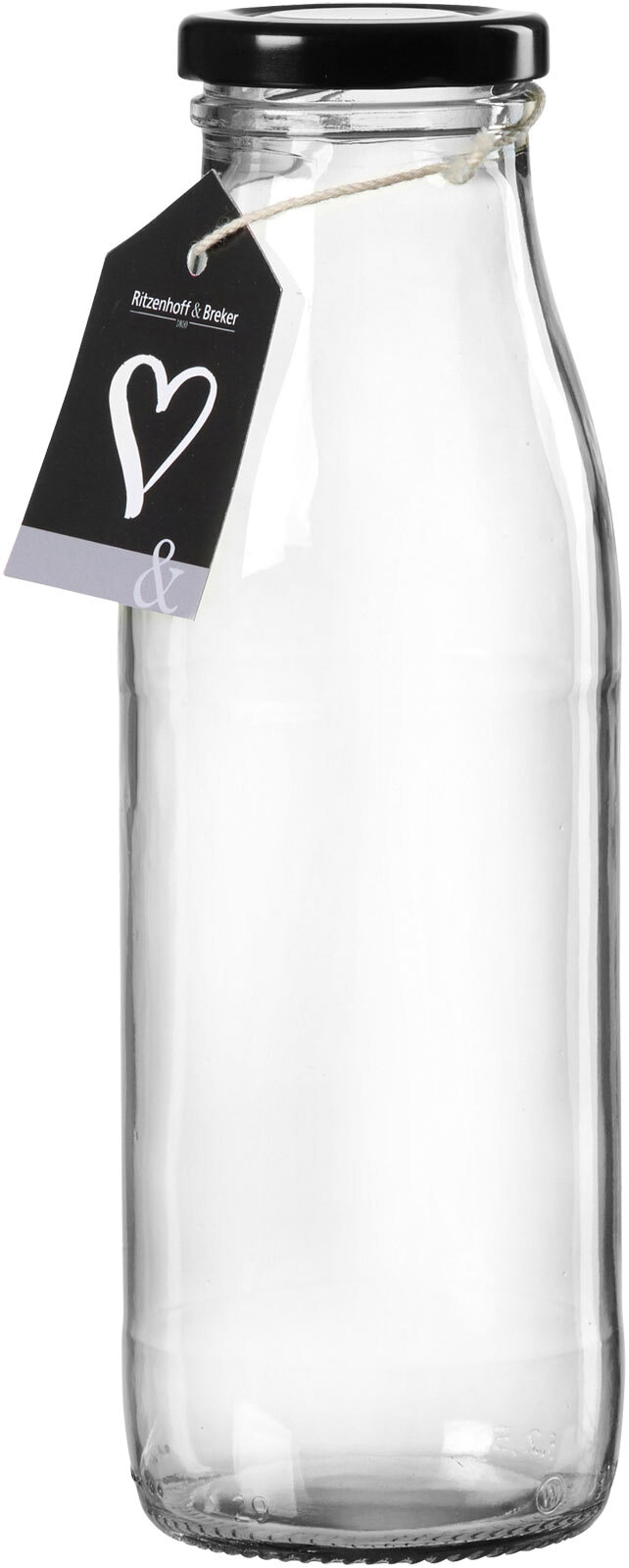 Ritzenhoff & Breker Milchflasche MARA 500 ml rund Glas