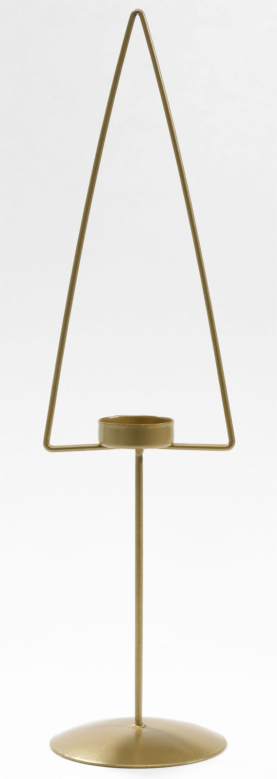 casaNOVA Teelichthalter XMAS TREE 40 cm goldfarbig