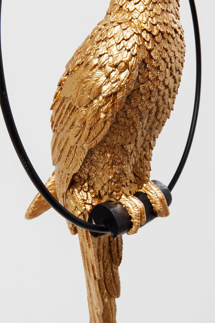 KARE DESIGN Dekofigur SWINNGING PARROT 88 cm Kunststoff goldfarbig
