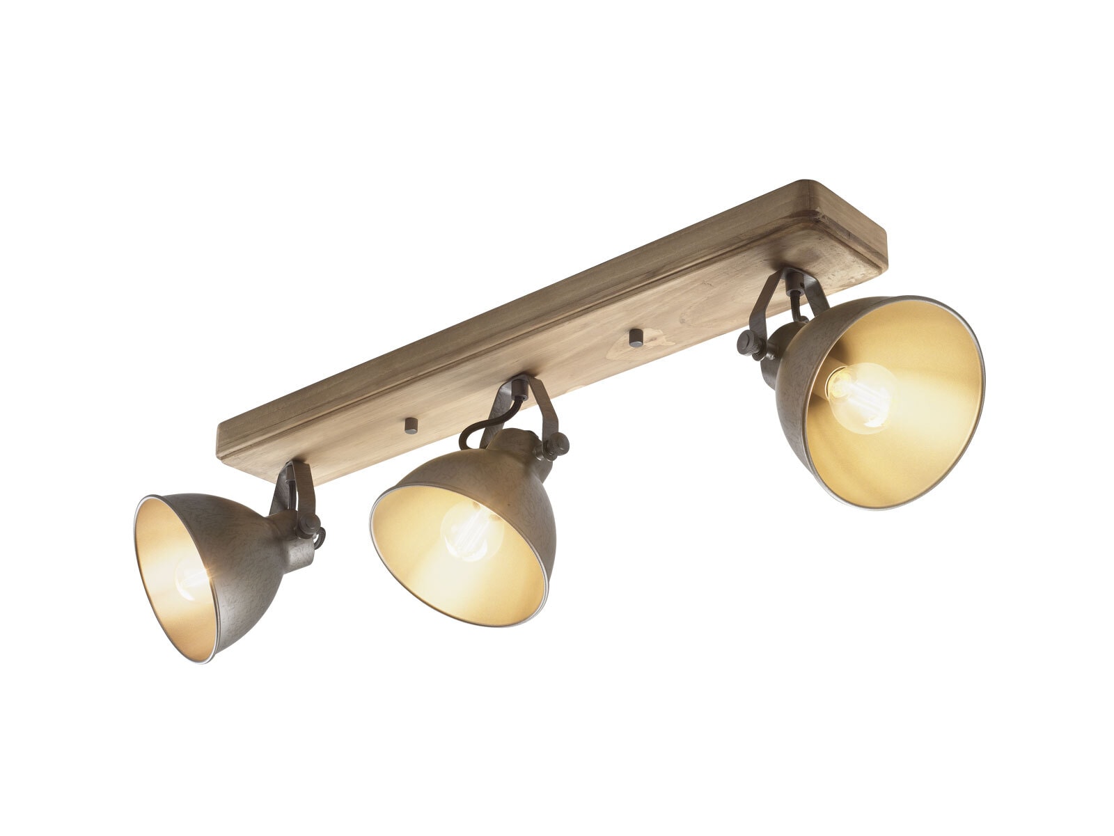 casaNOVA Retrofit Deckenlampe TIMBER 3 Spots