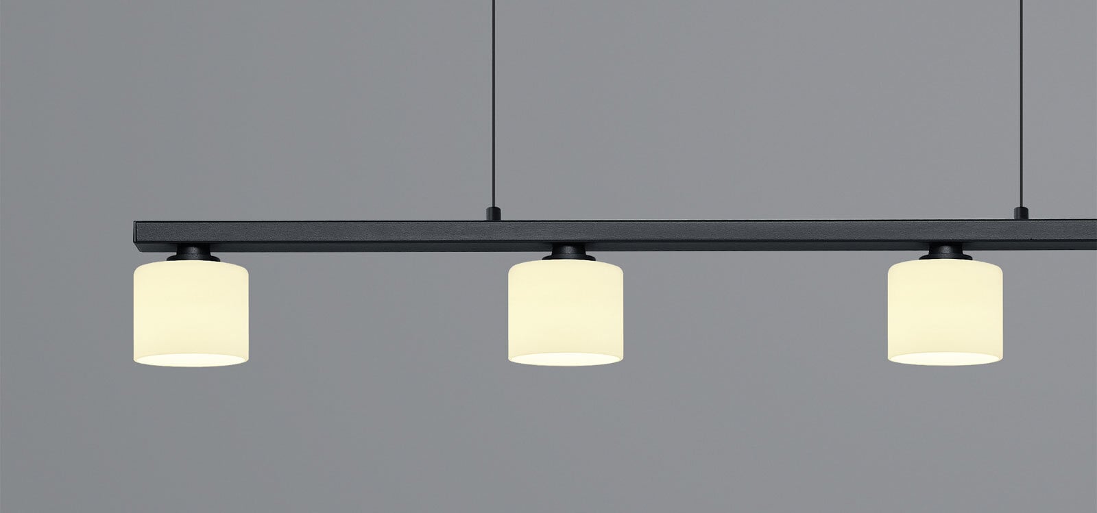 B-LEUCHTEN Retrofit Pendelleuchte MILA 77 cm schwarz