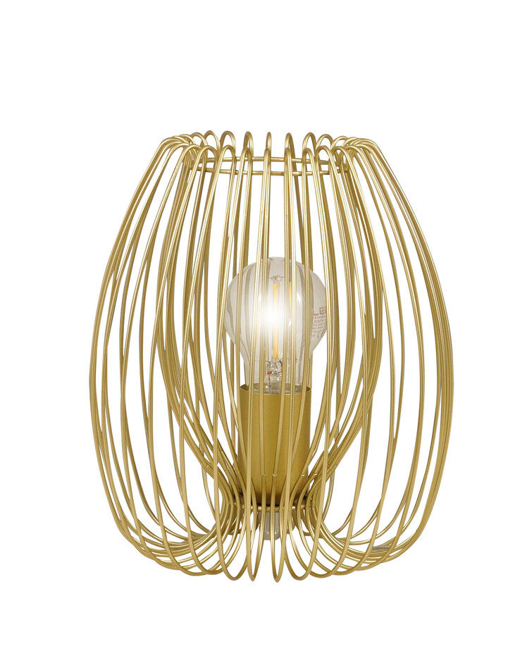 FABAS LUCE Retrofit Tischlampe CAMP goldfarbig