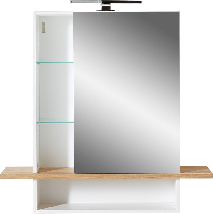 Spiegelschrank NELE Weiß/ Braun