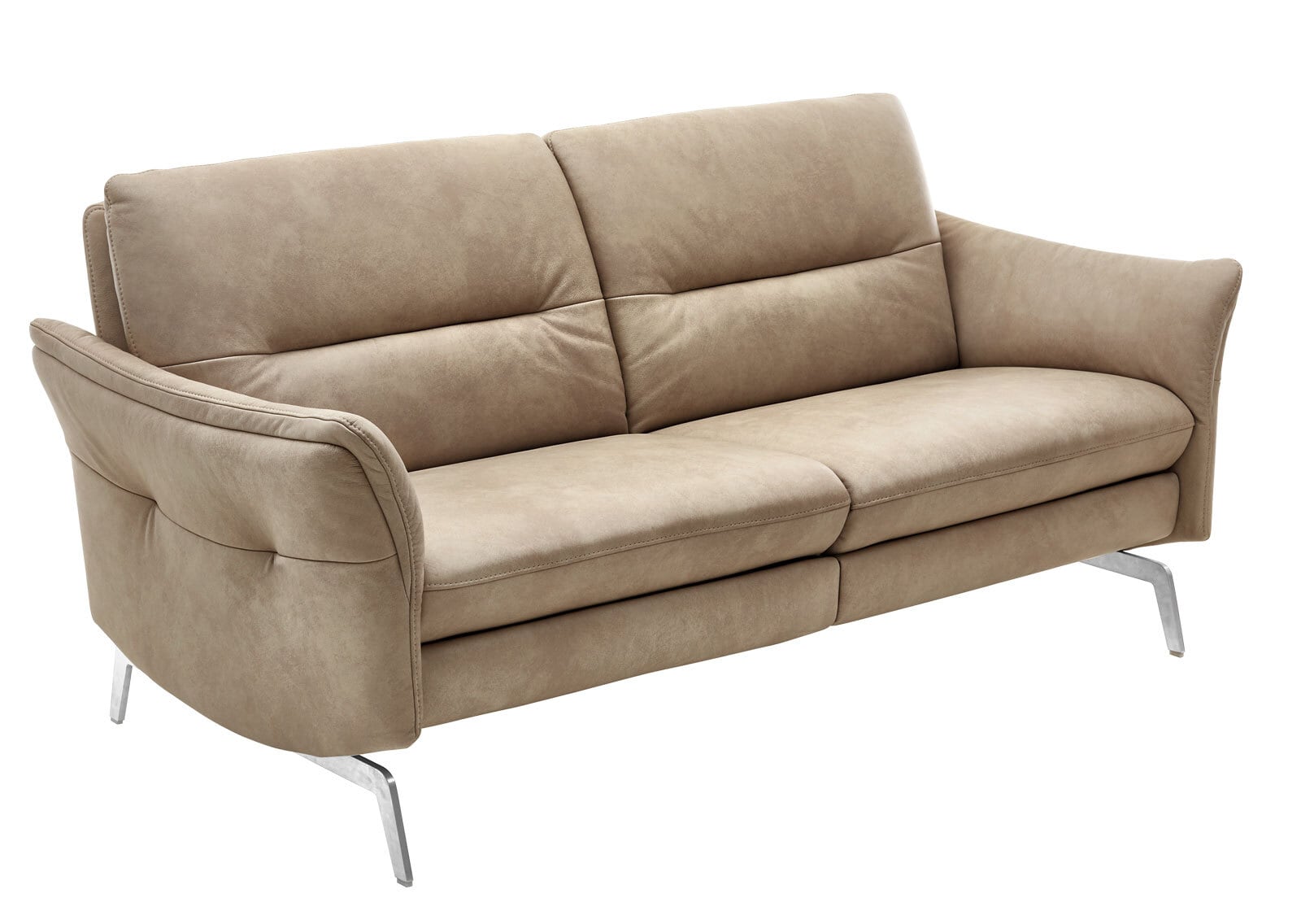 MONDO Ledersofa 2,5-Sitzer TEOMA Nappa islandbeige