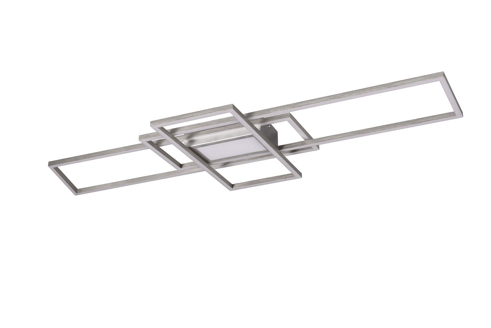 TRIO LED Deckenlampe IRVINE 42 x 105 cm nickelfarbig