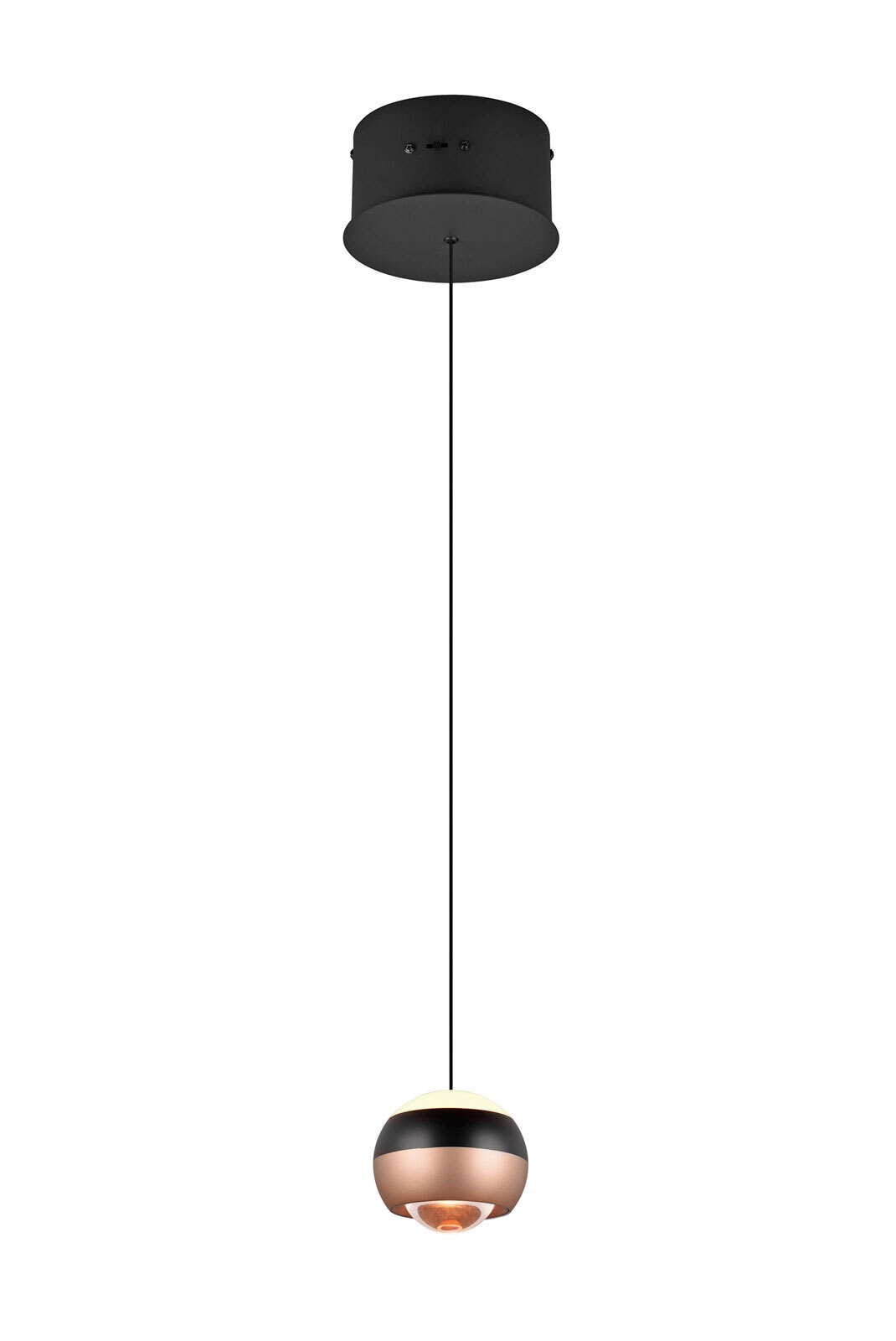 TRIO LED Pendelleuchte TRS ORBIT 15 cm schwarz /coffee