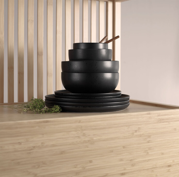 ASA Schale COPPA 6er Set - je 900 ml kuro-schwarz