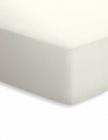 schlafgut Jersey-Spannbettlaken 140-160 x 200 cm weiß/beige