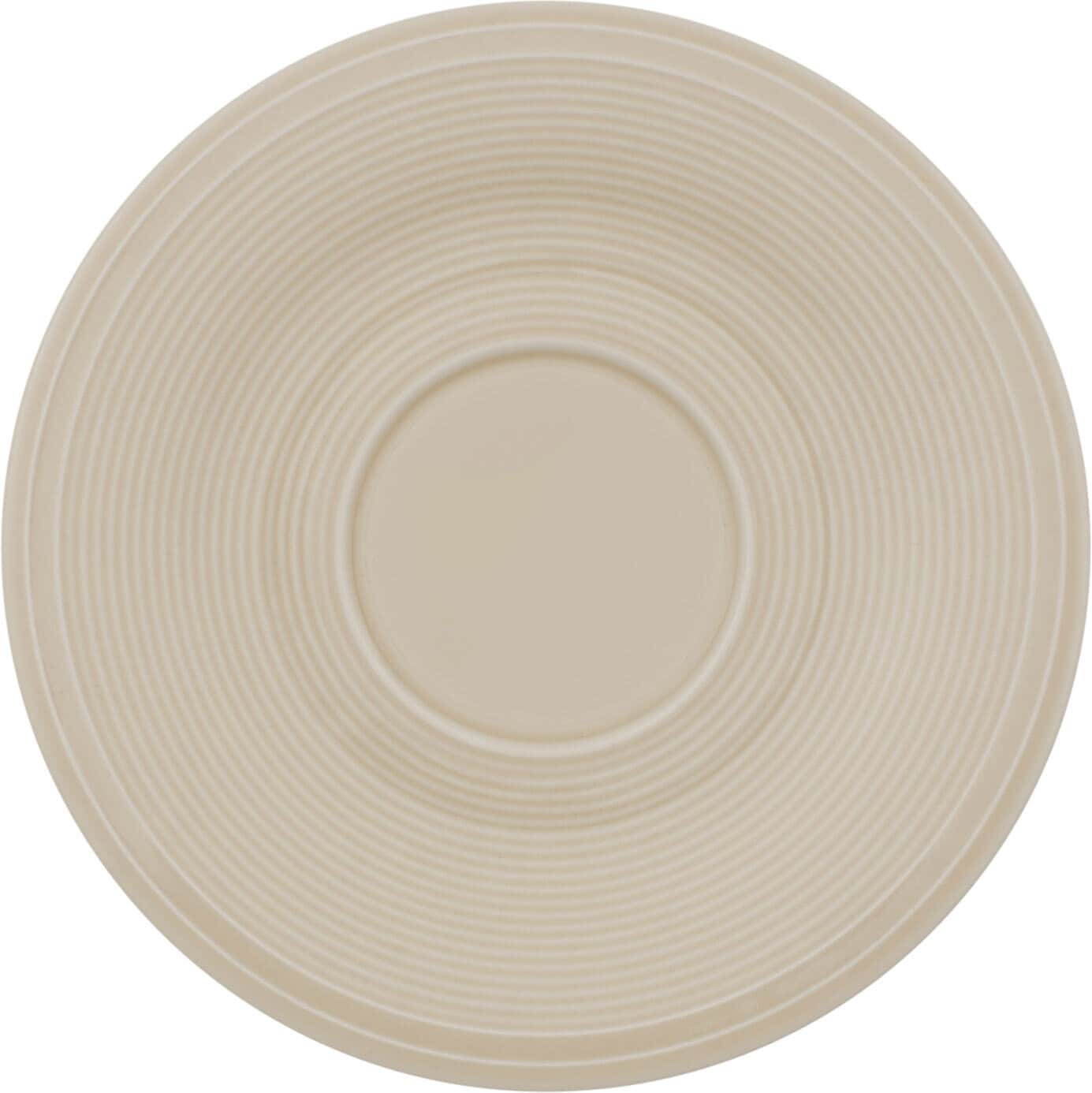 like. Untertasse COLOR LOOP SAND 15,5 cm Porzellan beige