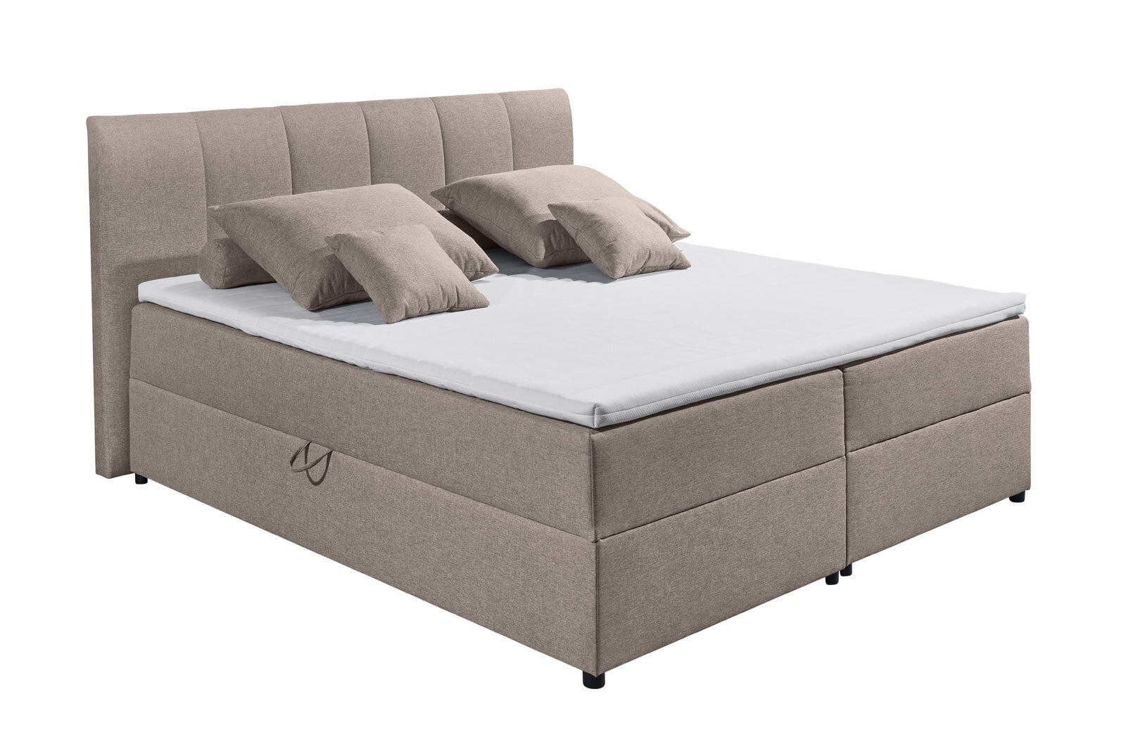 Boxspringbett GRAZIA 180 x 200 cm schlammbraun