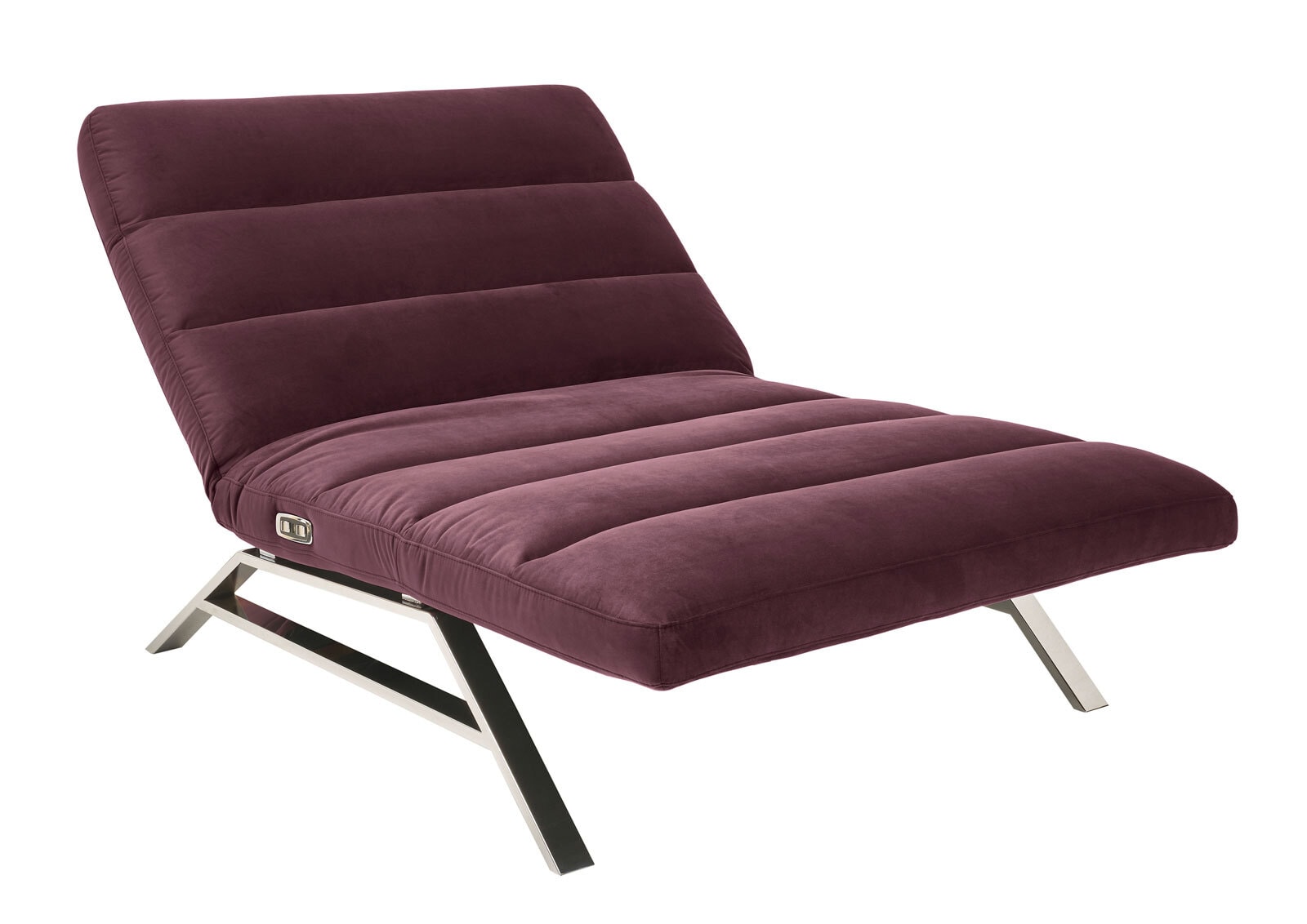 Ole Gunderson Relaxliege 158-198 x 120 cm Stoffbezug purple