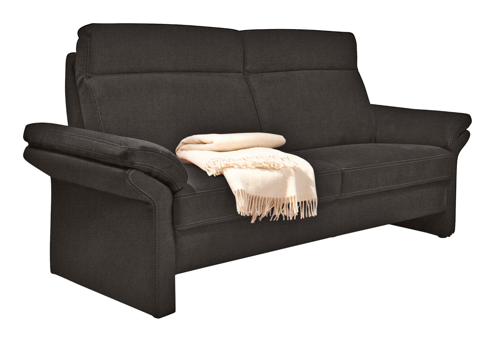 LASCONDO Sofa 2-Sitzer MAXIM I 158 cm Stoffbezug orlando espressobraun