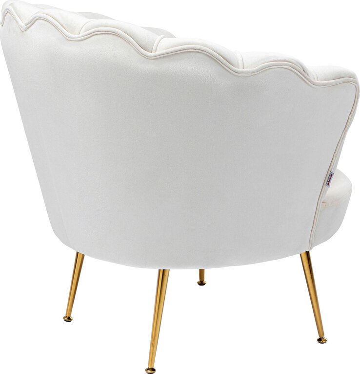 KARE DESIGN Cocktailsessel WATER LILY cremeweiß
