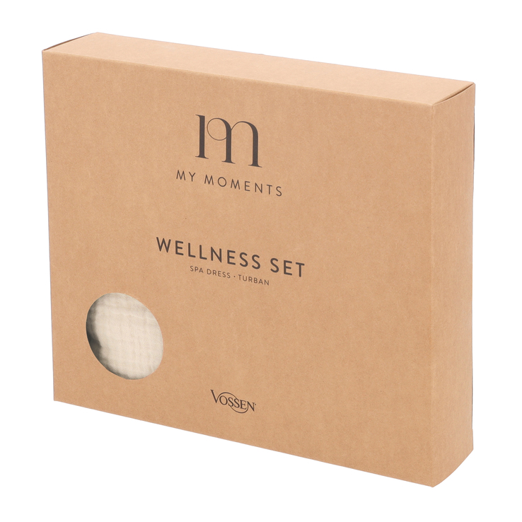 VOSSEN Saunakilt/Turban MY MOMENTS 2-teilig tibet