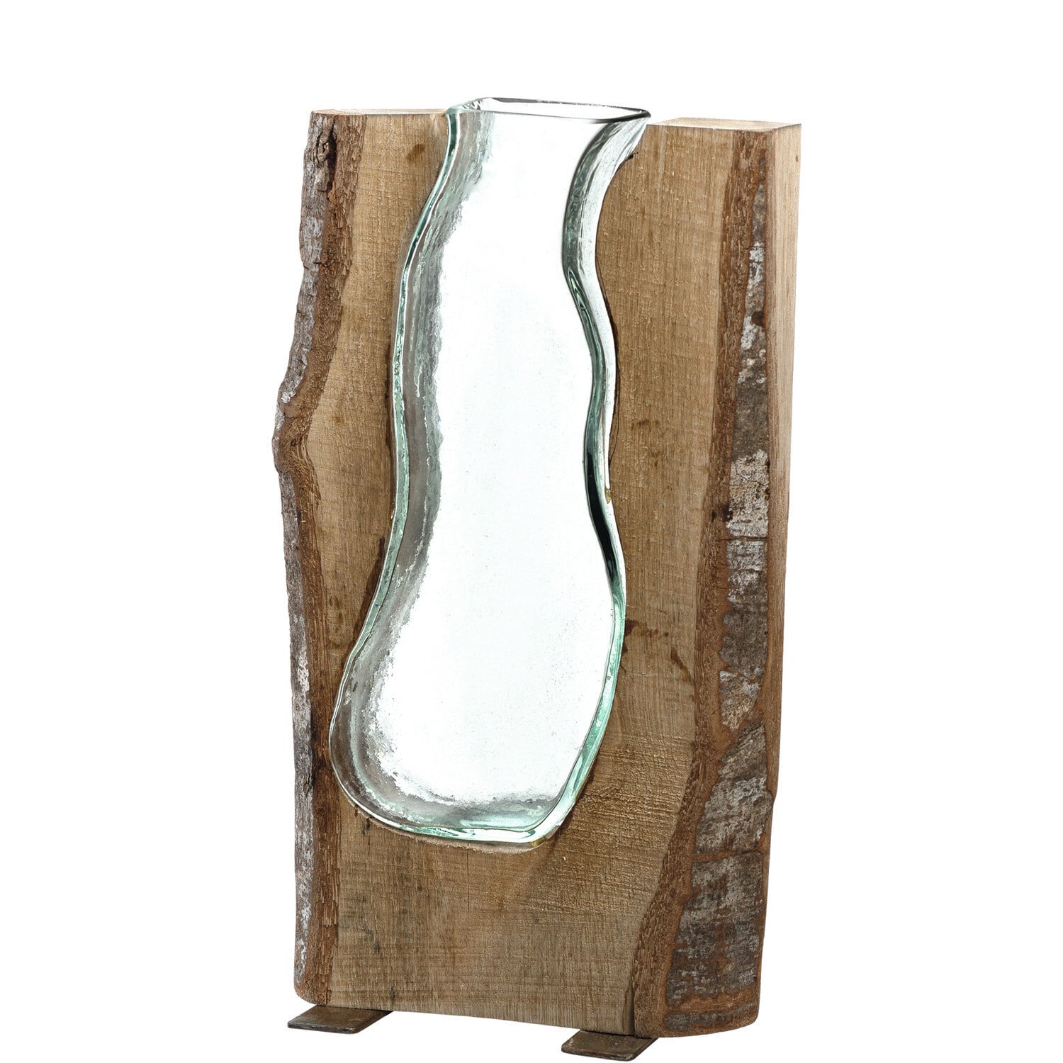 LEONARDO Holzvase CASOLARE 36 cm Holz braun