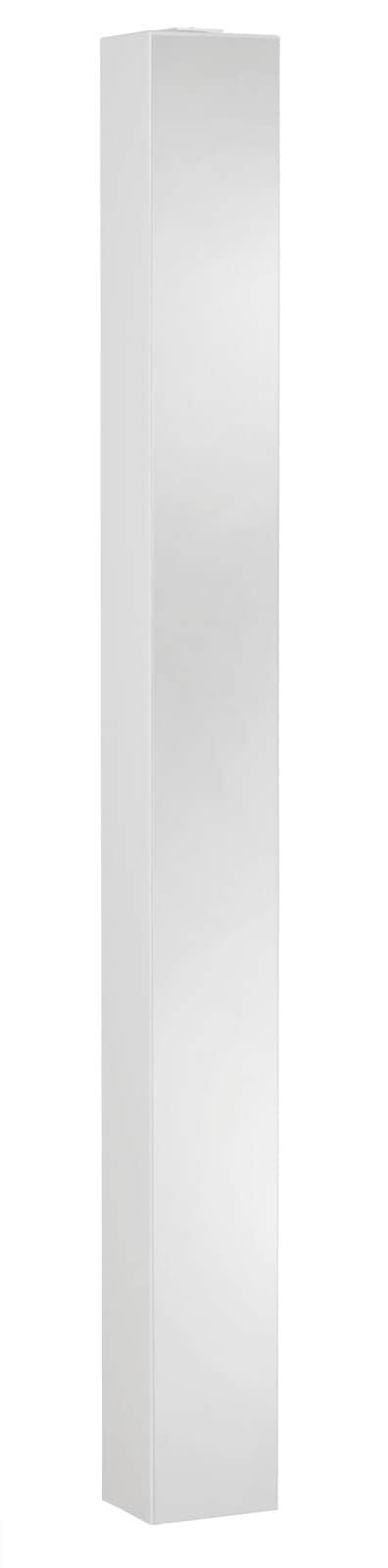 Mehrzweckschrank TURN 14 x 158 cm Weiß/ Spiegel