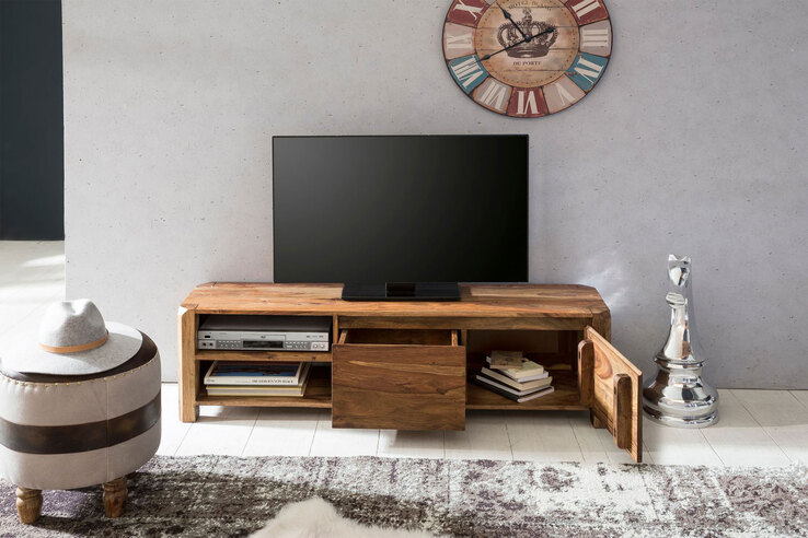 TV-Lowboard 140 x 40 cm braun