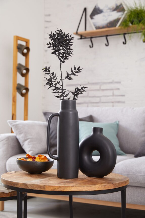 Vase PAMELO 31 cm schwarz