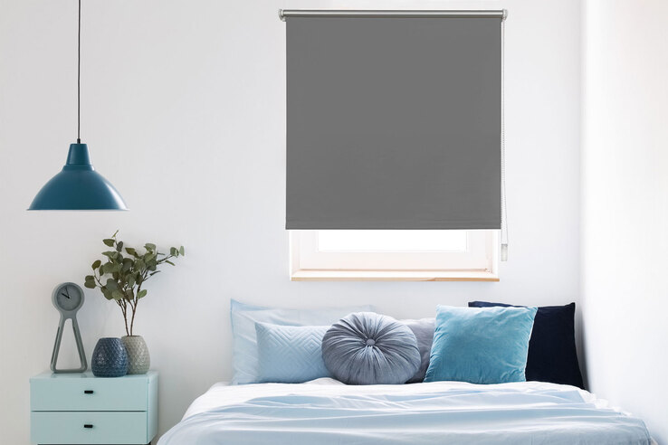 my deco Klemmfix Thermo-Rollo 75 x 160 cm grau