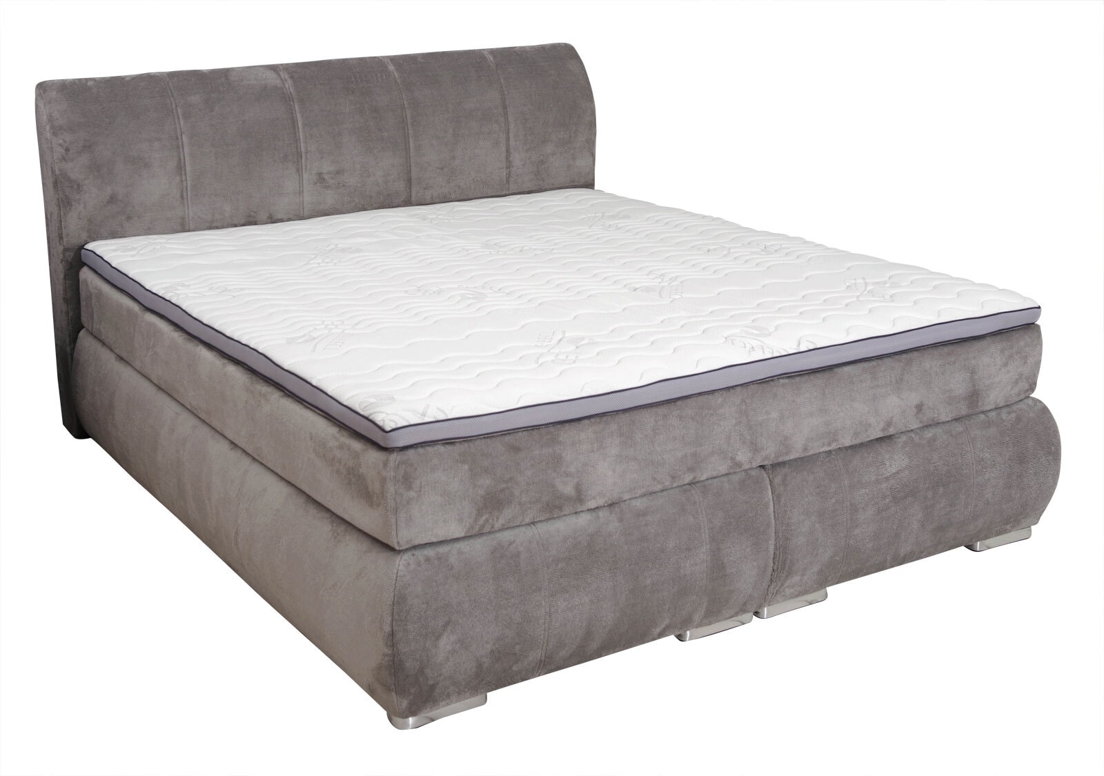 Boxspringbett SCARLETT grau