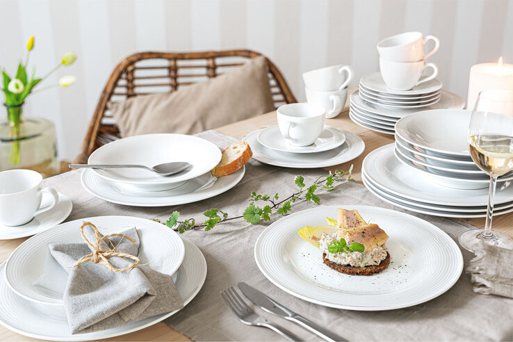 Seltmann Weiden Kaffeeservice BEAT 18-teilig weiß