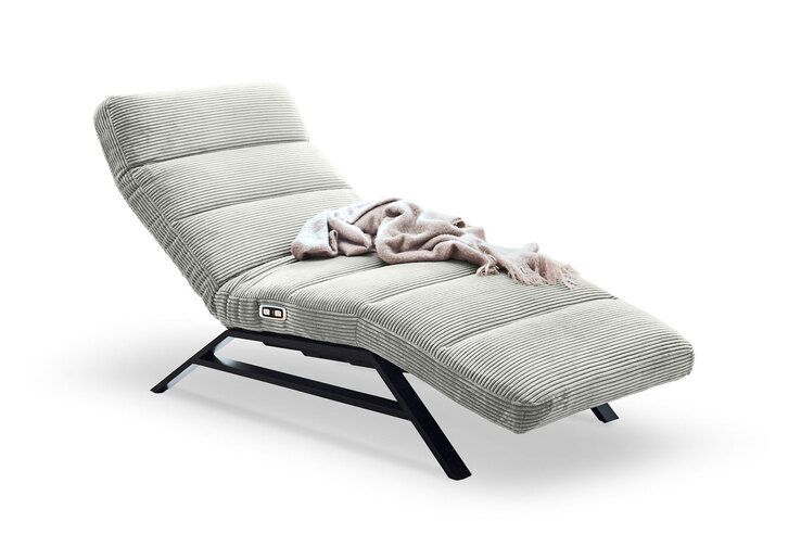 Ole Gunderson Relaxliege KARLSSON Cord lightgrey