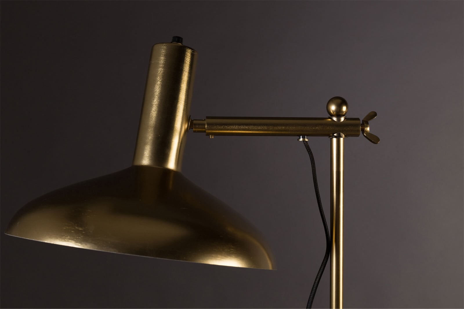 DUTCHBONE Retrofit Stehlampe KARISH 160 cm Messingfarbig