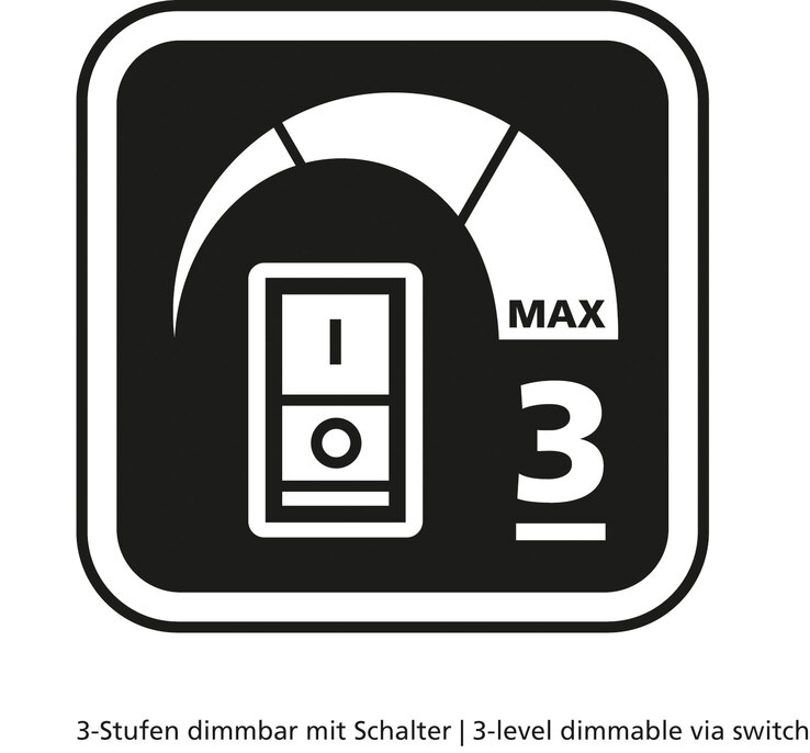 SCHÖNER WOHNEN-Kollektion LED Pendelleuchte STRIPE 110-140 cm nickelfarbig