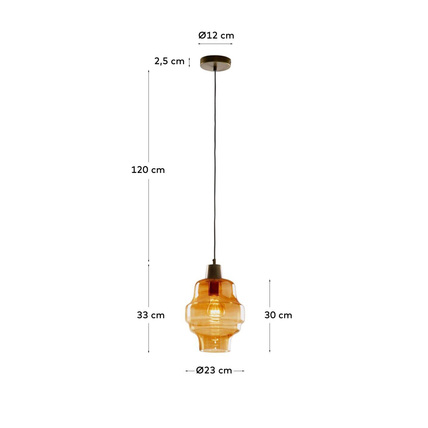 Kave Home Retrofit Pendelleuchte COVELL light orange