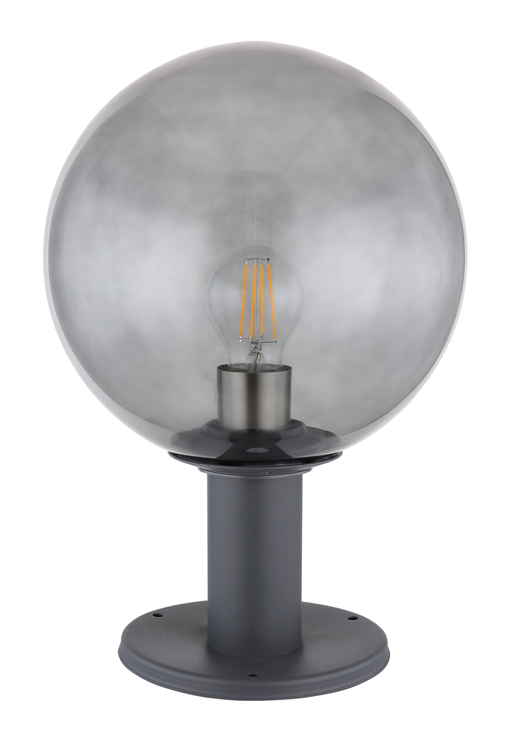 GLOBO LED Retrofit Sockelleuchte HEDWIG 38 cm anthrazit