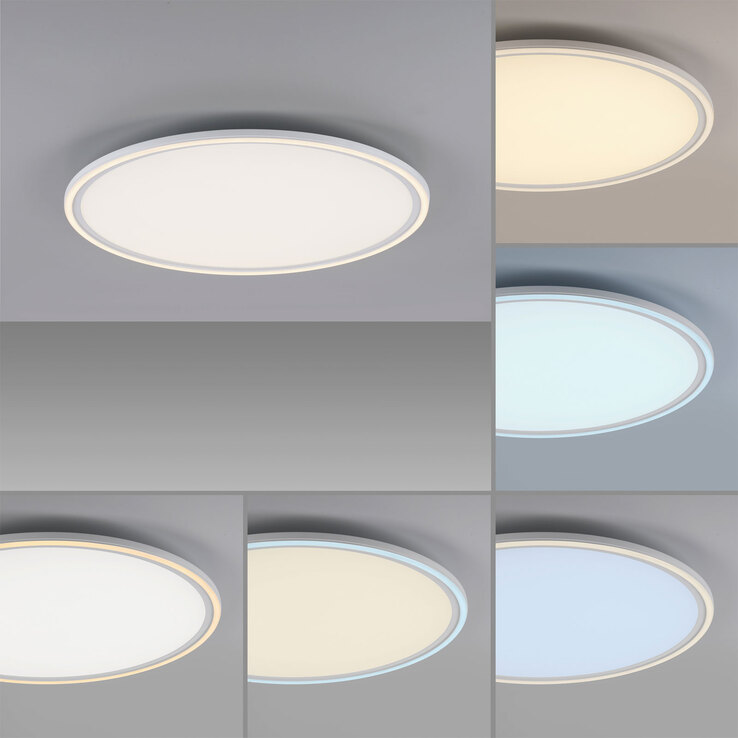 JUST LIGHT LED Deckenlampe EDGING 60 cm weiß
