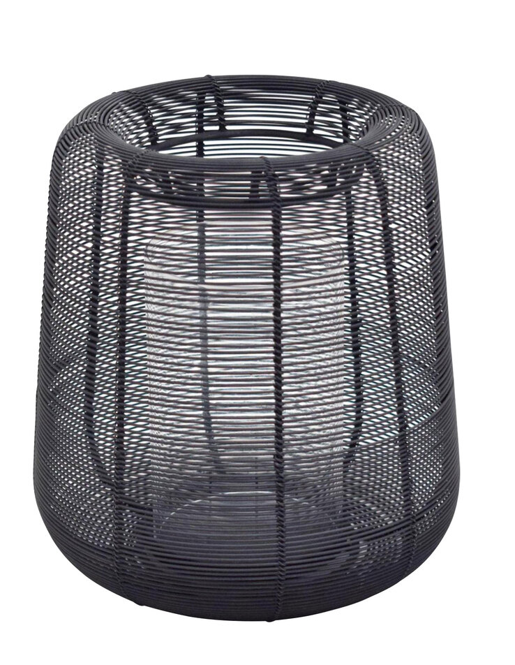 Windlicht MESH 24 cm schwarz