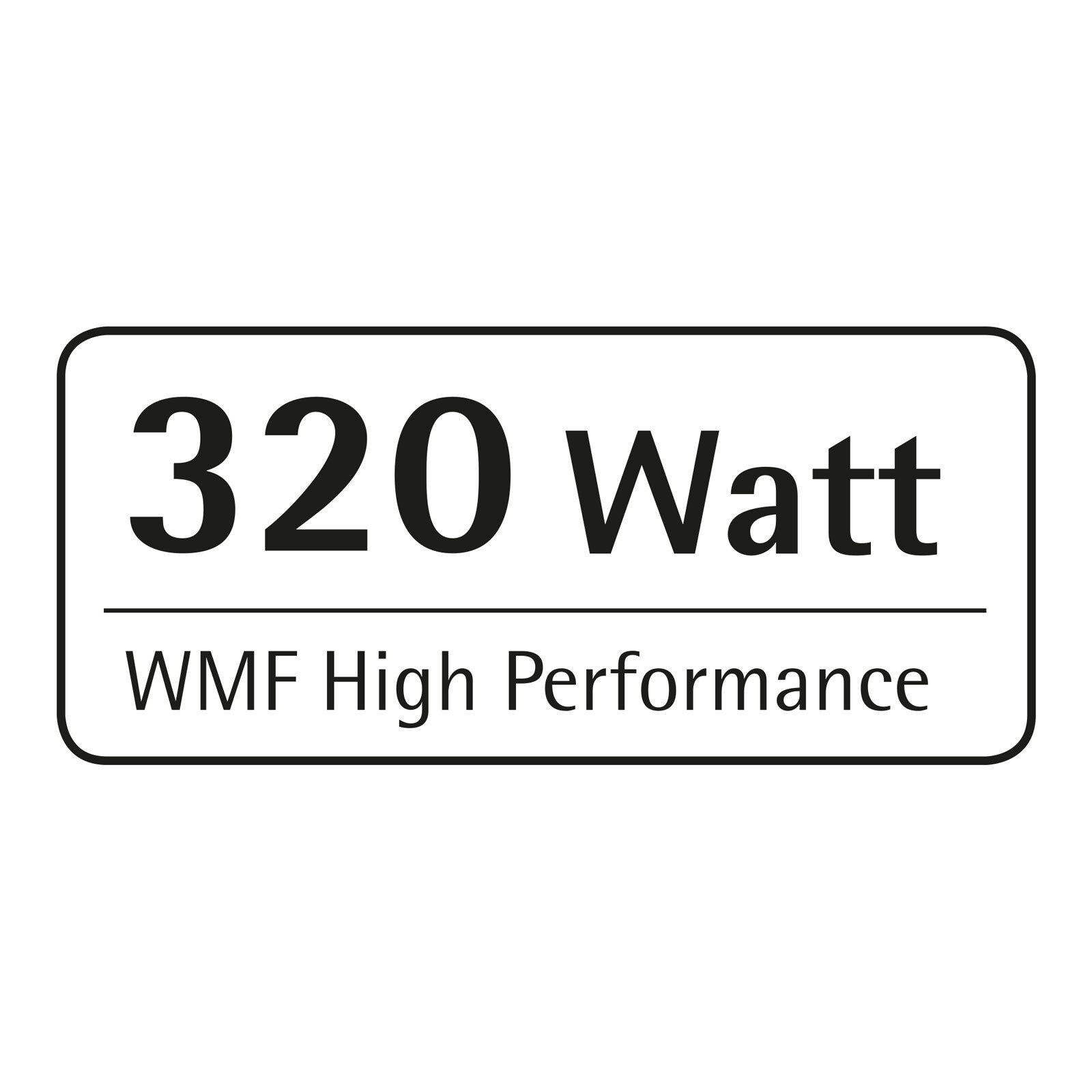 WMF Zerkleinerer KULT X 320 Watt silber/schwarz Cromargan®