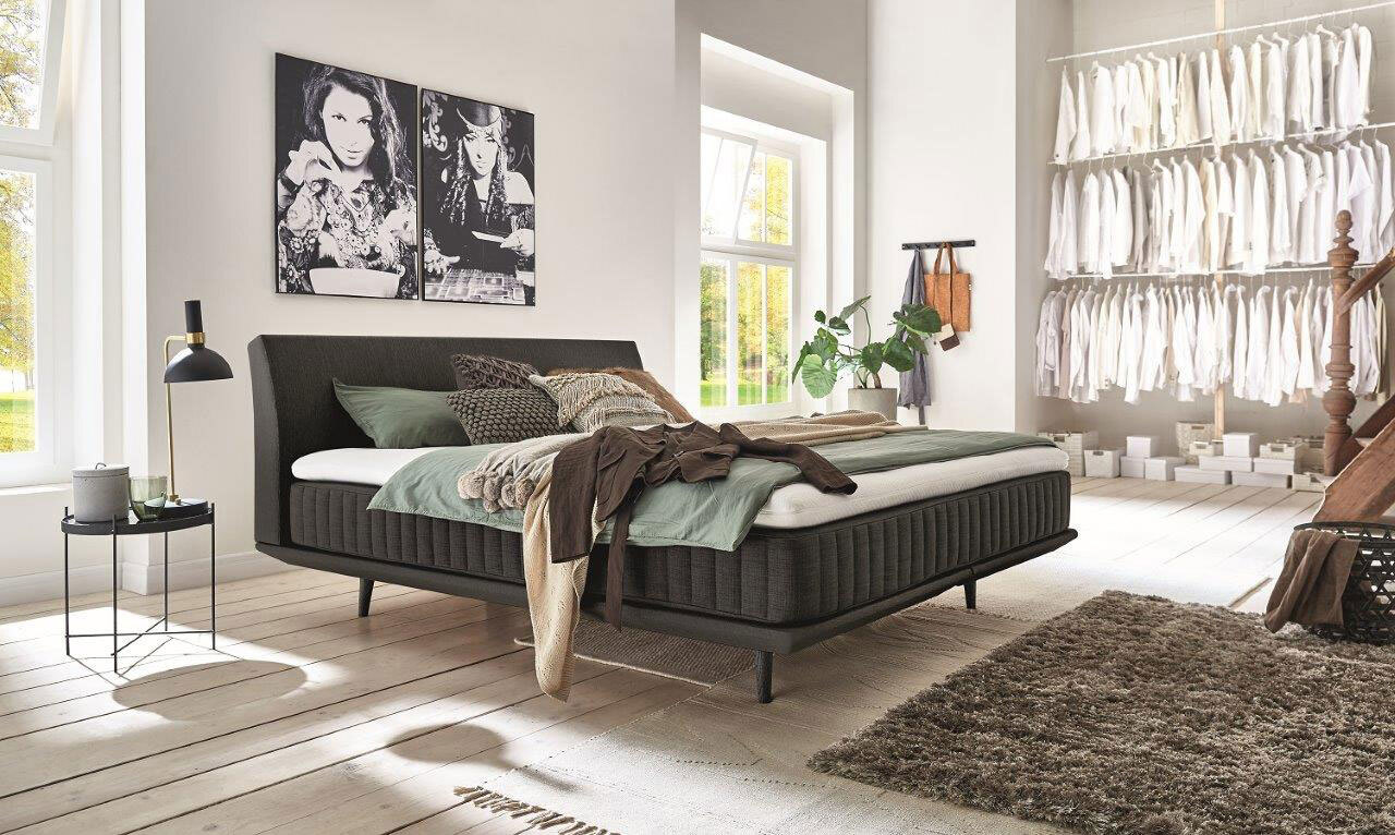 MONDO Boxspringbett SENTA 180 x 200 cm Anouk Coal